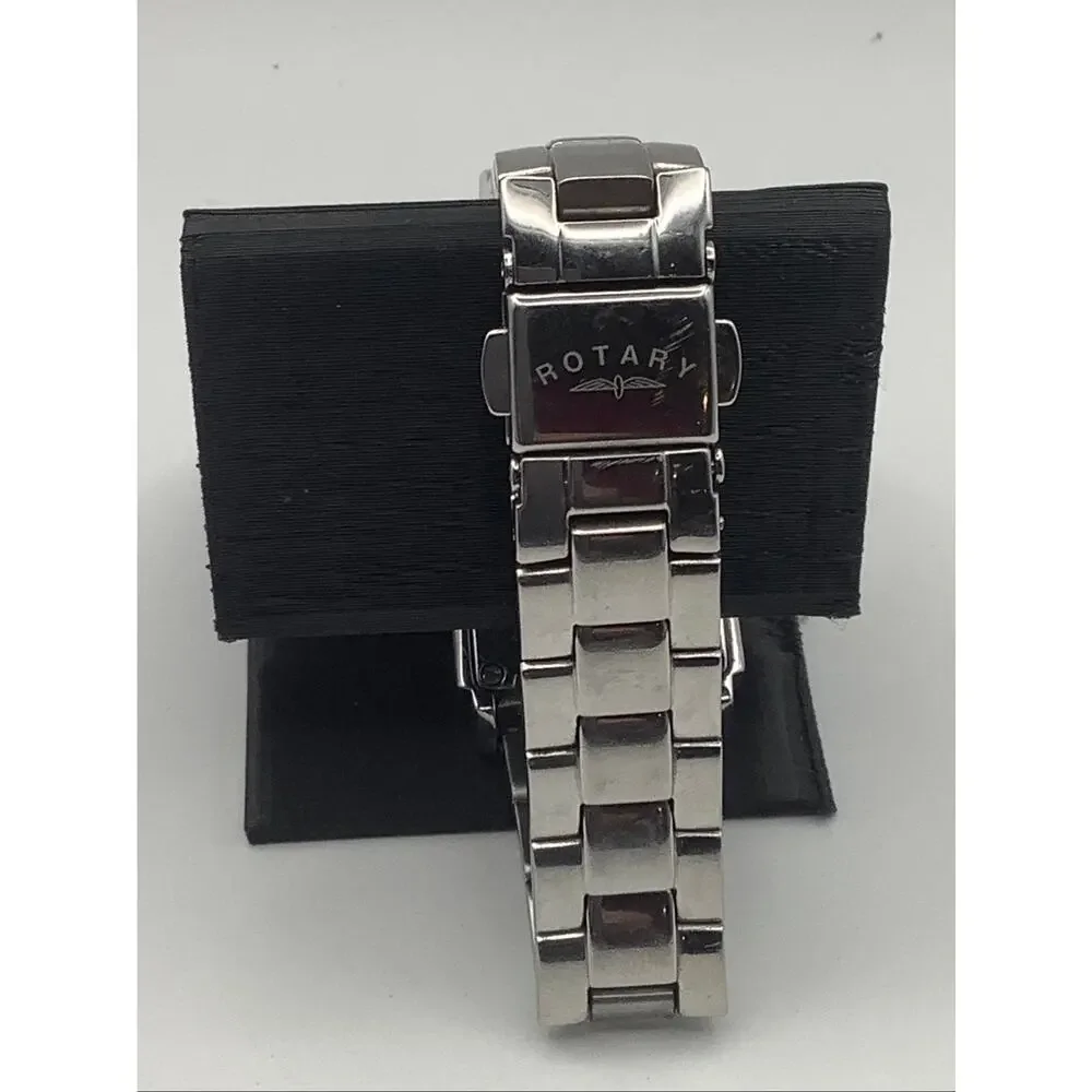 Rotary LB42829/01 Art Deco Quartz Watch Steel